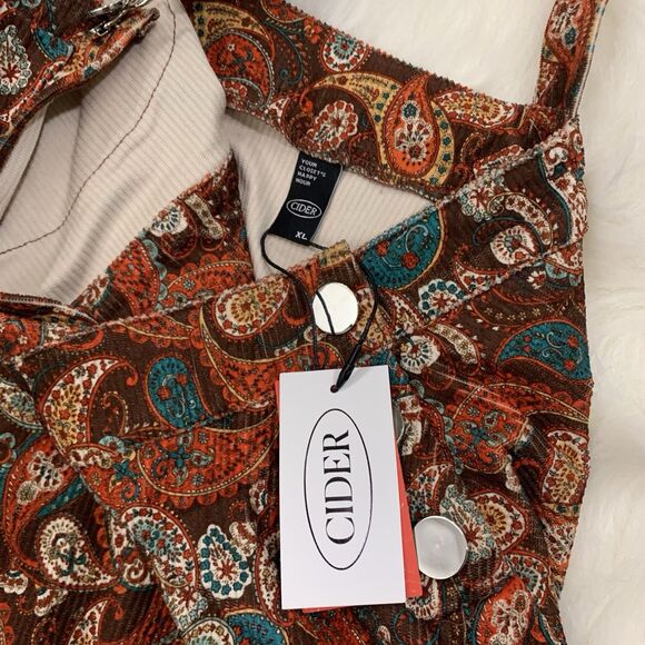 Cider NWT Corduroy Cottagecore Overall Dress Size XL Womens - Picture 5 of 10